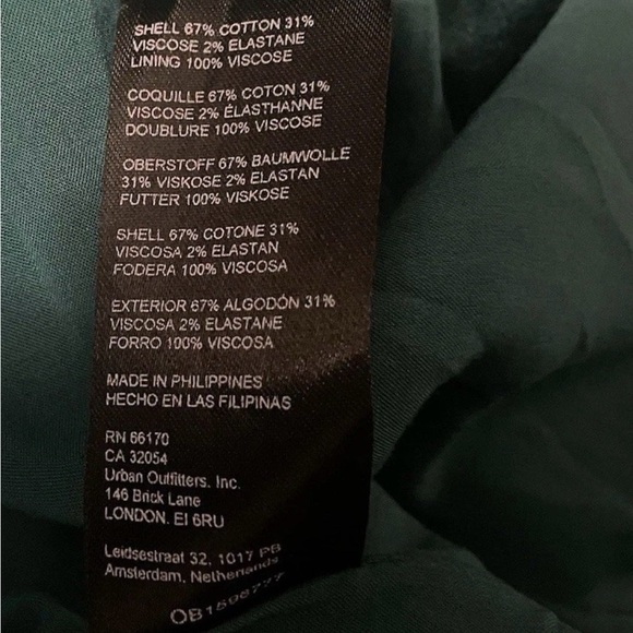 Maeve Anthropologie Teal Velvet Blazer Dress Women’s 6P Jacket Style Chic - Picture 6 of 11